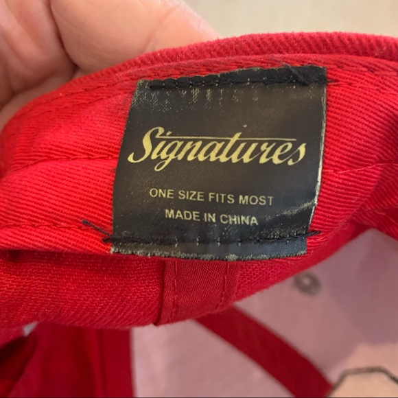 Signatures Red Ohio State Buckeyes Adjustable Cap - Picture 4 of 5